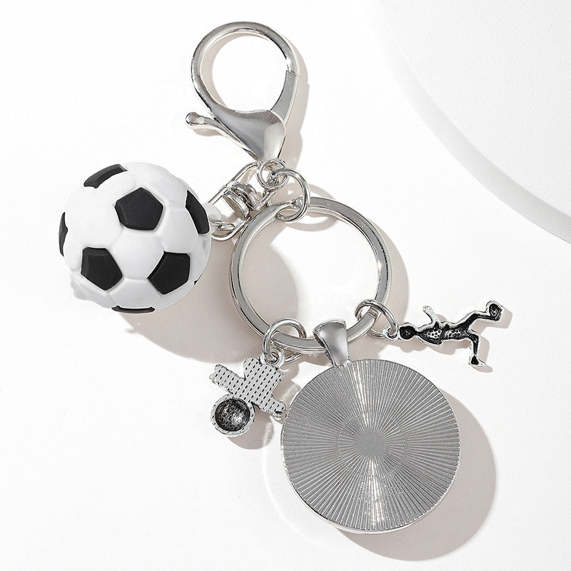 Wholesale Metal Mother's Day Father's Day Graduation Season Football Keychain